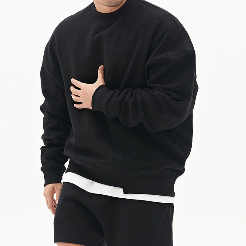 Pullover Round Neck Sweater Loose Men Clothes