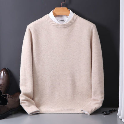 Round Neck Sweater Loose Oversized Knit Sweater