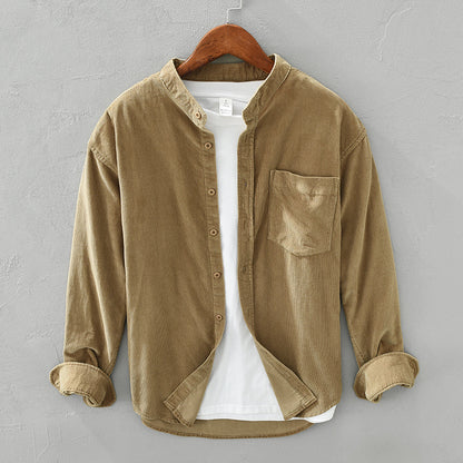 Autumn Loose Corduroy Long Sleeve Shirt