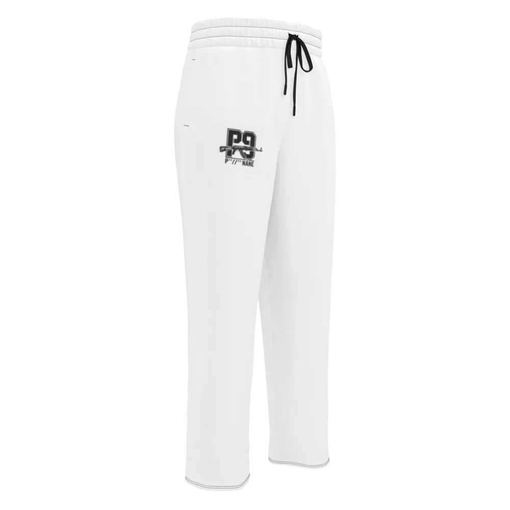 Unisex Jogginghosen mit weitem Bein und Allover-Print