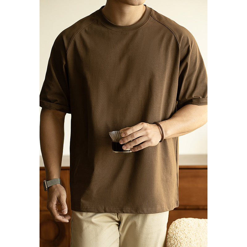 Raglan Sleeve Profile Loose T-Shirt Men