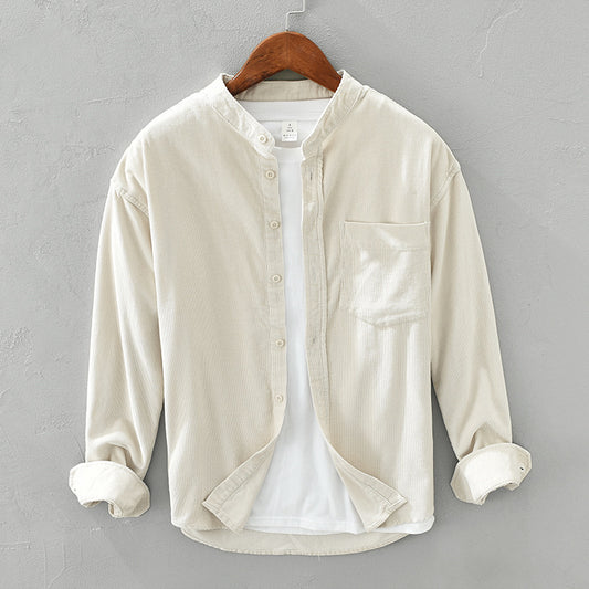 Autumn Loose Corduroy Long Sleeve Shirt